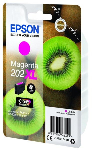 EPSON  Kiwi Singlepack Magenta 202XL Claria Premium Ink 