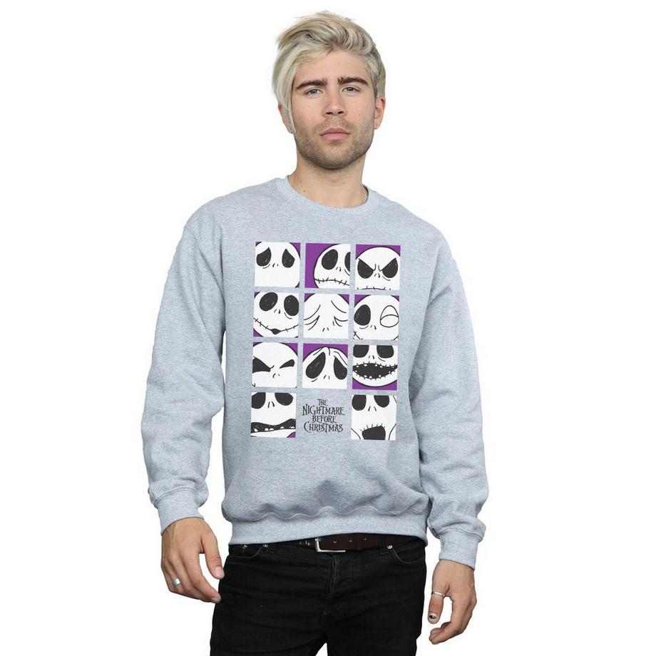 Disney Nightmare Before Christmas Many Faces Of Jack Sweatshirt  