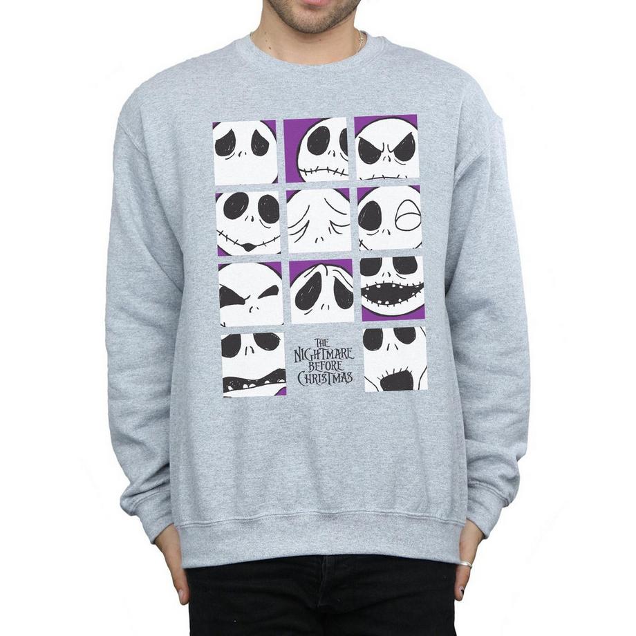 Disney Nightmare Before Christmas Many Faces Of Jack Sweatshirt  