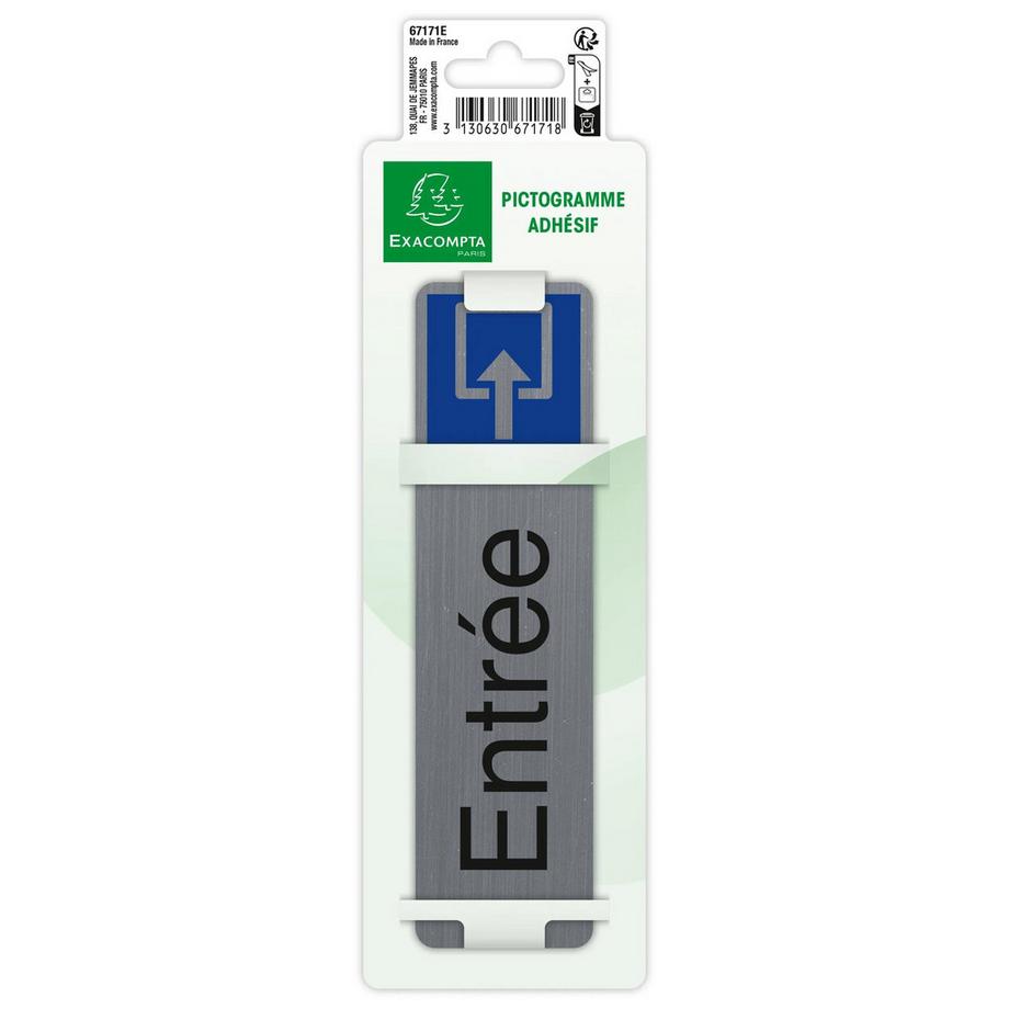Exacompta Selbstklebendes Türschild Eingang FR  