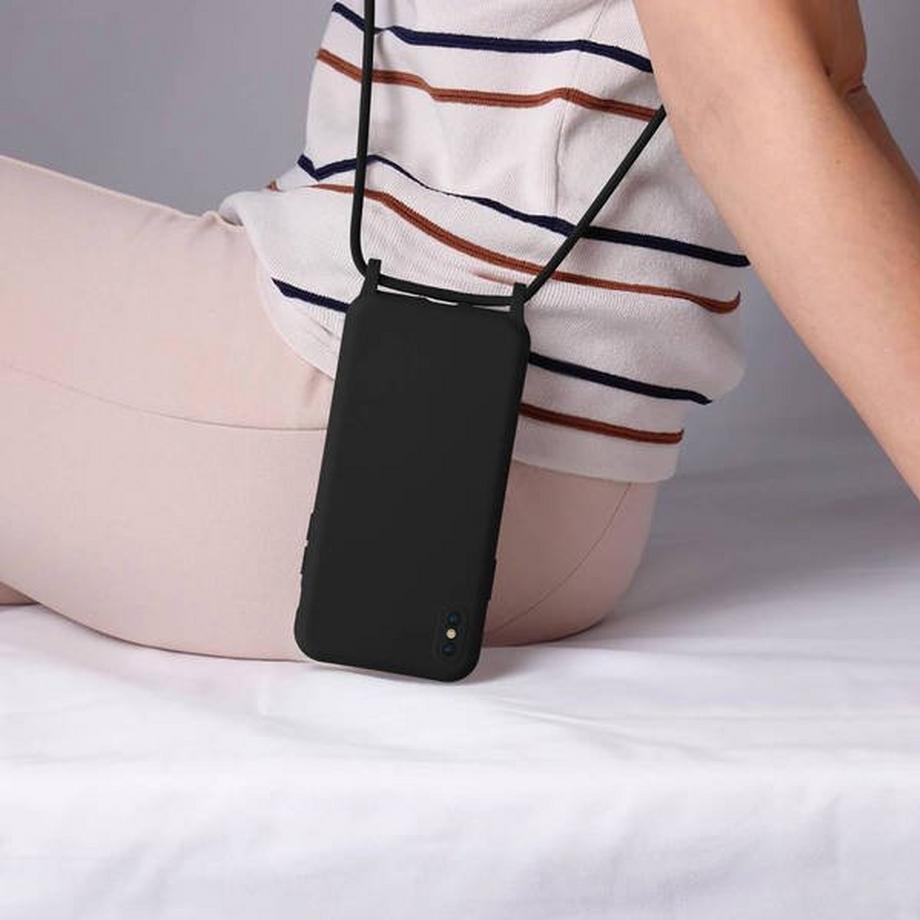 Avizar  Coque cordon iPhone XS Max Noir 