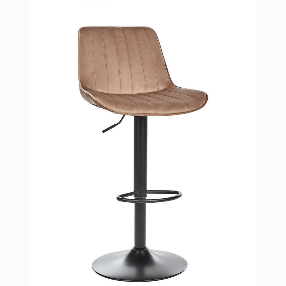 Beliani Set mit 2 Barstühlen aus Samtstoff  DUBROVNIK  