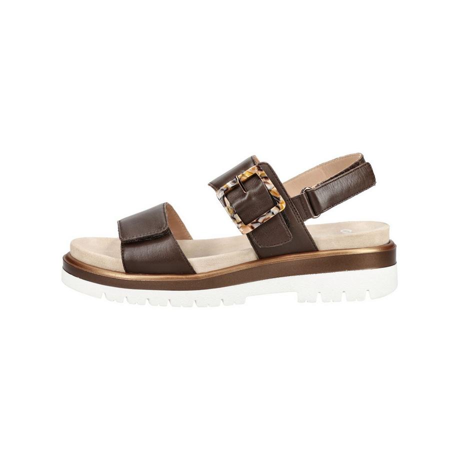 ara Sandali con plateau bicolore con fibbia  