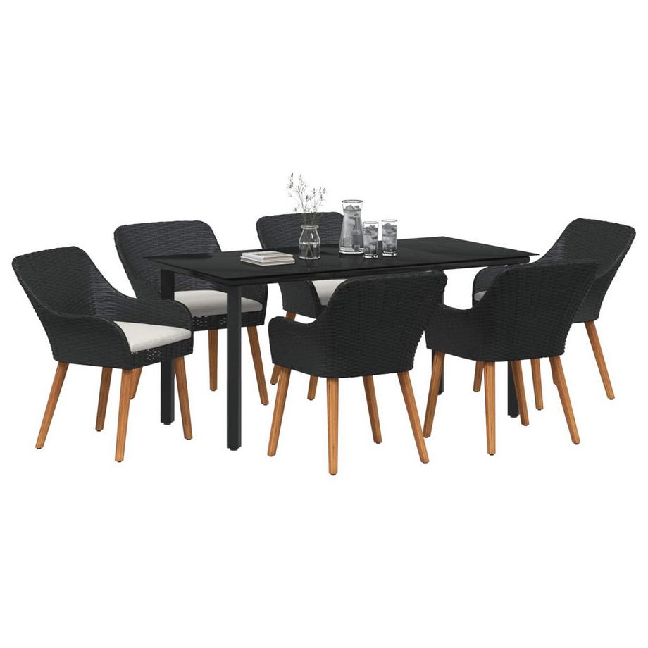VidaXL Mobilier de jardin poly rattan  