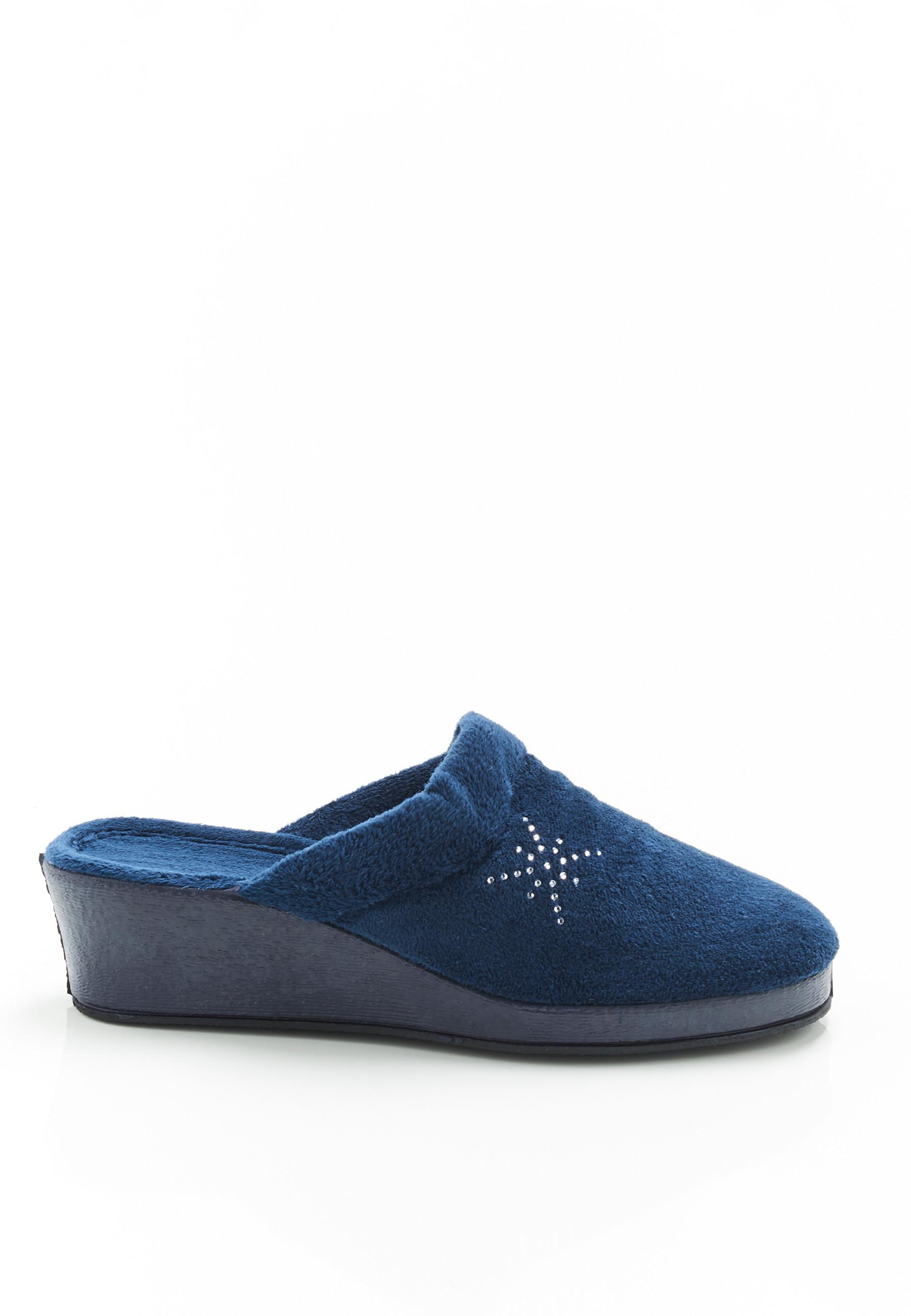 Damart  Mules aspect velours. 