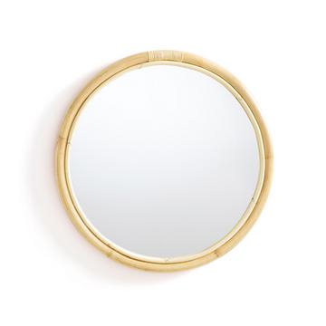 Miroir rond en rotin Ø60 cm