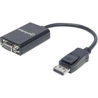 Manhattan  Manhattan DisplayPort auf VGA -Kabel, DisplayPort-Stecker auf HD15-Buchse, 15 cm, aktiv 