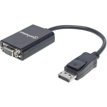 Manhattan DisplayPort auf VGA -Kabel, DisplayPort-Stecker auf HD15-Buchse, 15 cm, aktiv