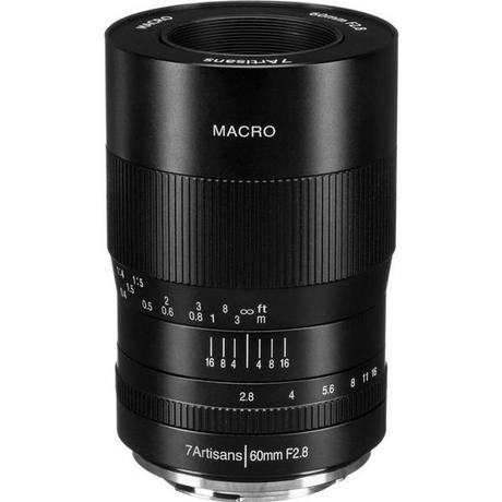7ARTISANS  7Artisans 60mm F2.8 Makro (Canon RF) Black (A112-R) 
