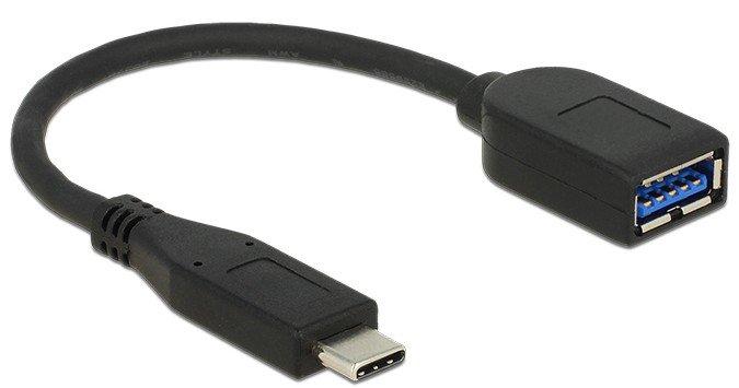 DeLock  USB 3.1 Gen 2 Type-C/Typ-A câble USB 0,1 m USB C USB A Noir 