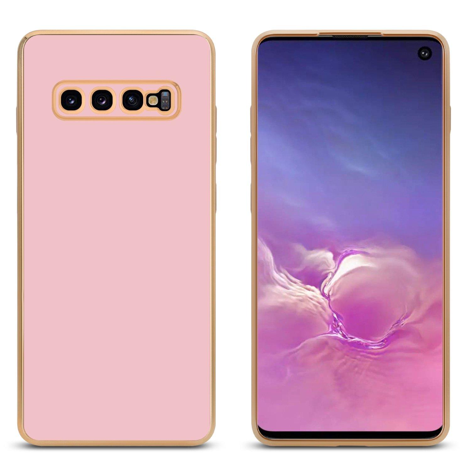 Cadorabo  Housse compatible avec Samsung Galaxy S10 4G - Coque de protection en silicone TPU flexible et avec protection pour appareil photo 