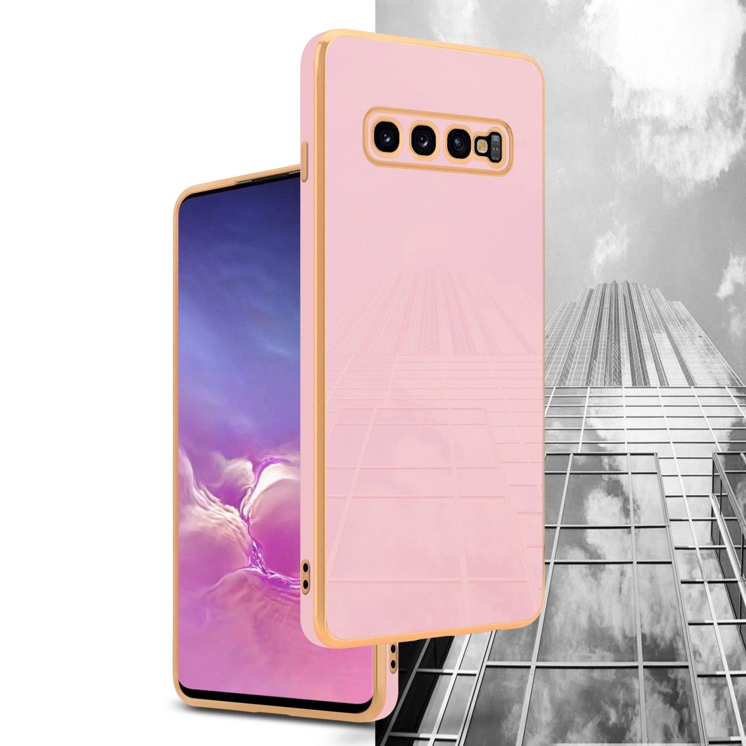 Cadorabo  Housse compatible avec Samsung Galaxy S10 4G - Coque de protection en silicone TPU flexible et avec protection pour appareil photo 