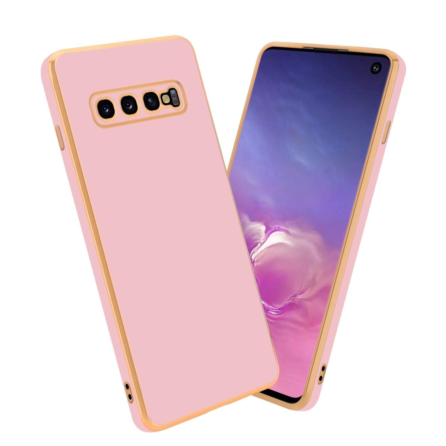 Cadorabo  Housse compatible avec Samsung Galaxy S10 4G - Coque de protection en silicone TPU flexible et avec protection pour appareil photo 