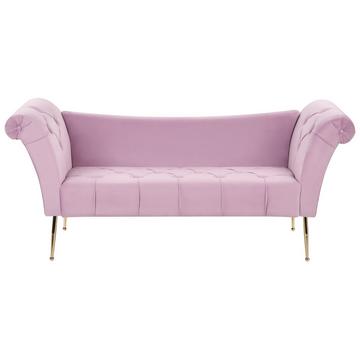 Chaise longue en Velours Rétro NANTILLY