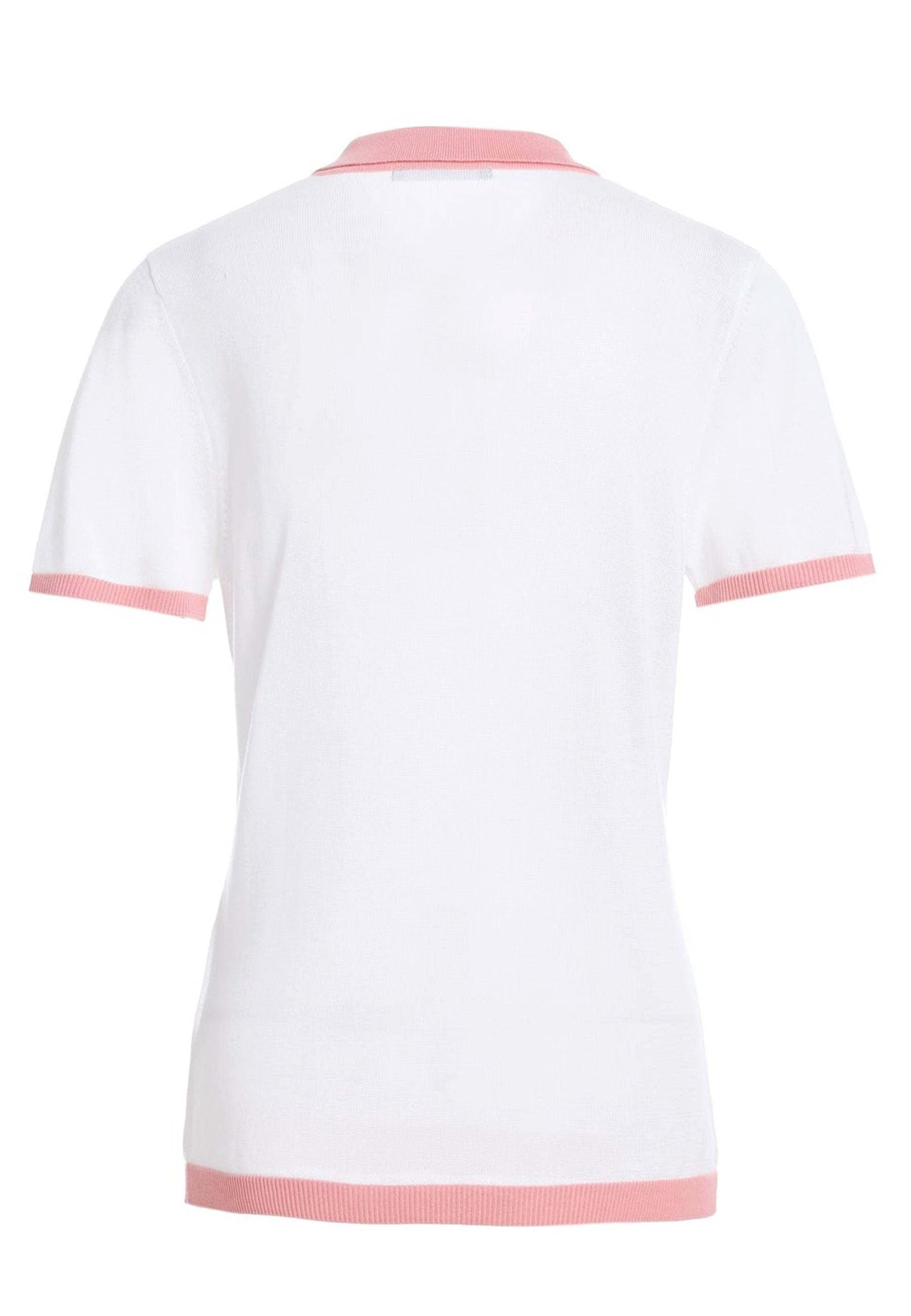 Bellemere New York  Bellemere Tencel-Poloshirt mit Farbblockdesign 