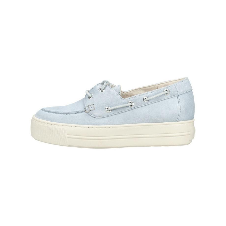 Paul Green Chaussures bateau à plateforme bleu clair  
