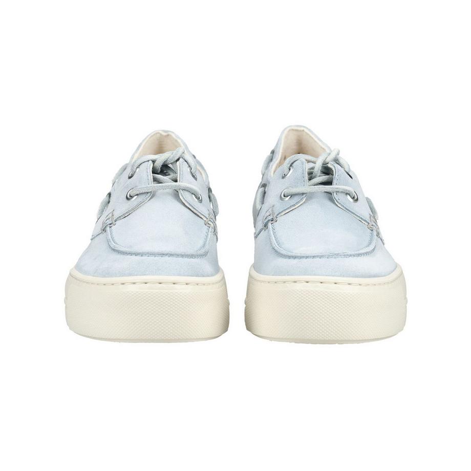 Paul Green Chaussures bateau à plateforme bleu clair  