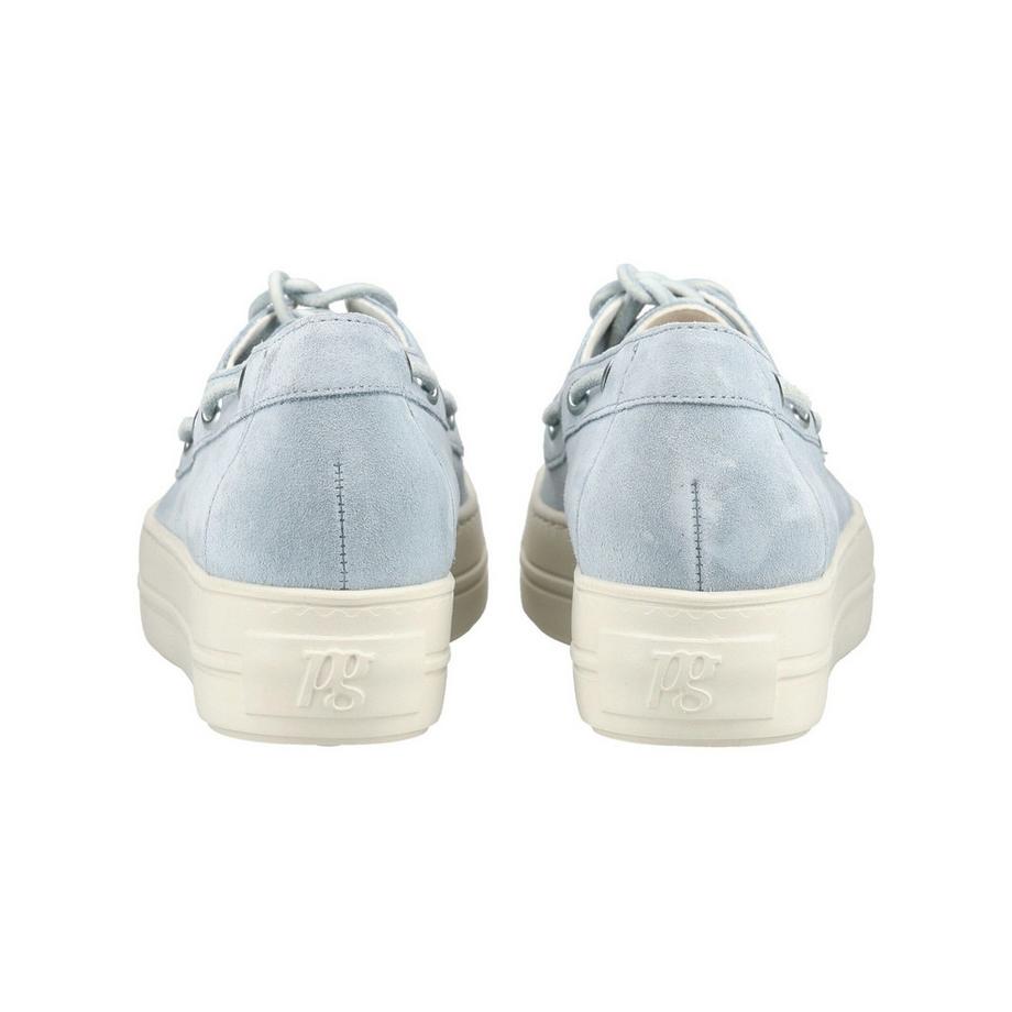 Paul Green Chaussures bateau à plateforme bleu clair  