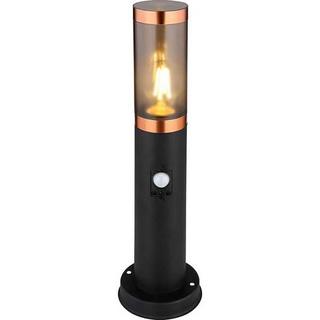 mutoni Aussenleuchte Boston Edelstahl 1xE27  rauch 13x13x45  