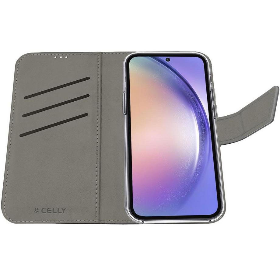 Celly  Étui portefeuille Wally Galaxy A55 5G noir 