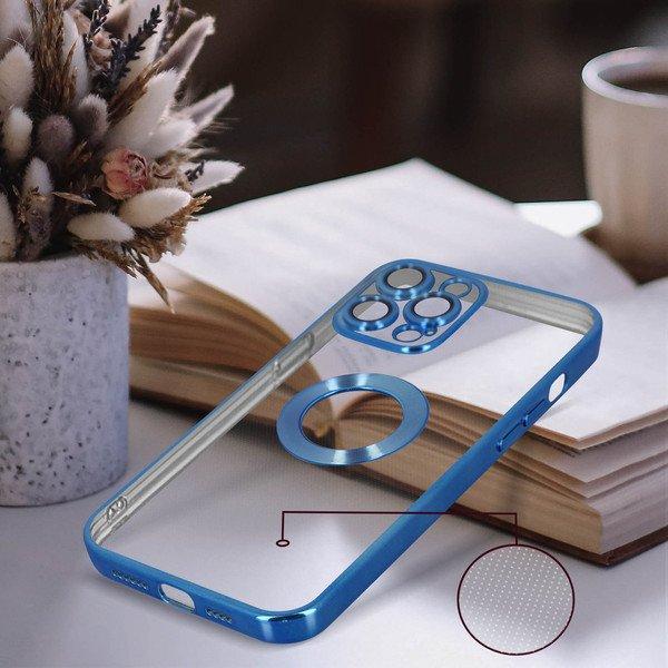 Avizar  Coque Silicone IPhone 13 Pro Chromé Bleu 