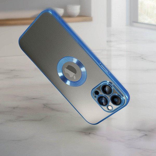 Avizar  Coque Silicone IPhone 13 Pro Chromé Bleu 