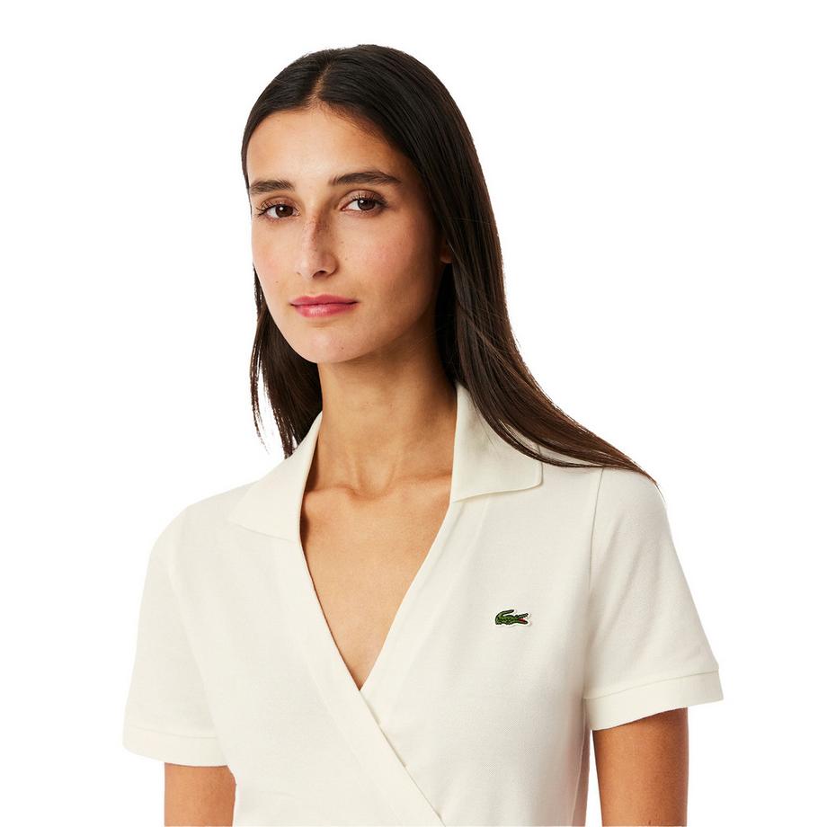 LACOSTE Robe Portefeuille Manches Courtes  