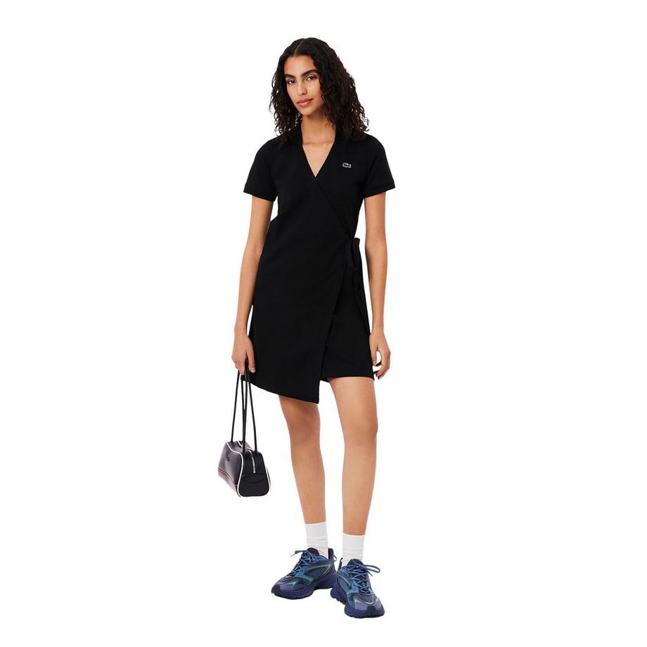 LACOSTE Robe Portefeuille Manches Courtes  