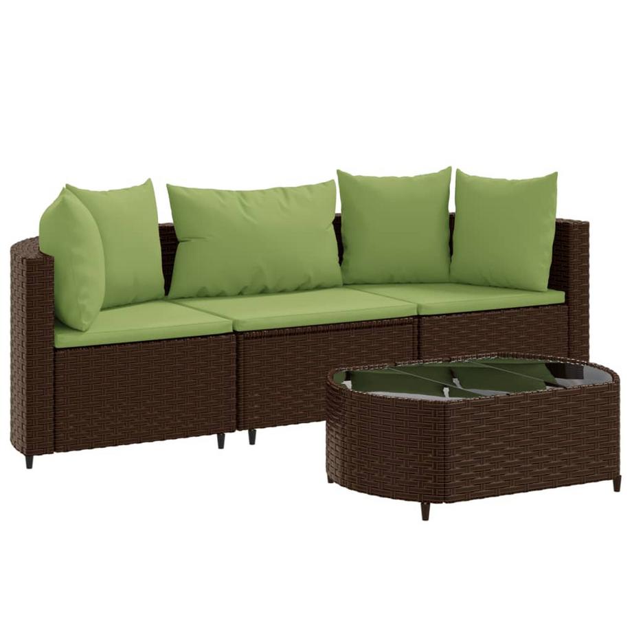 set salotto da giardino Polirattan