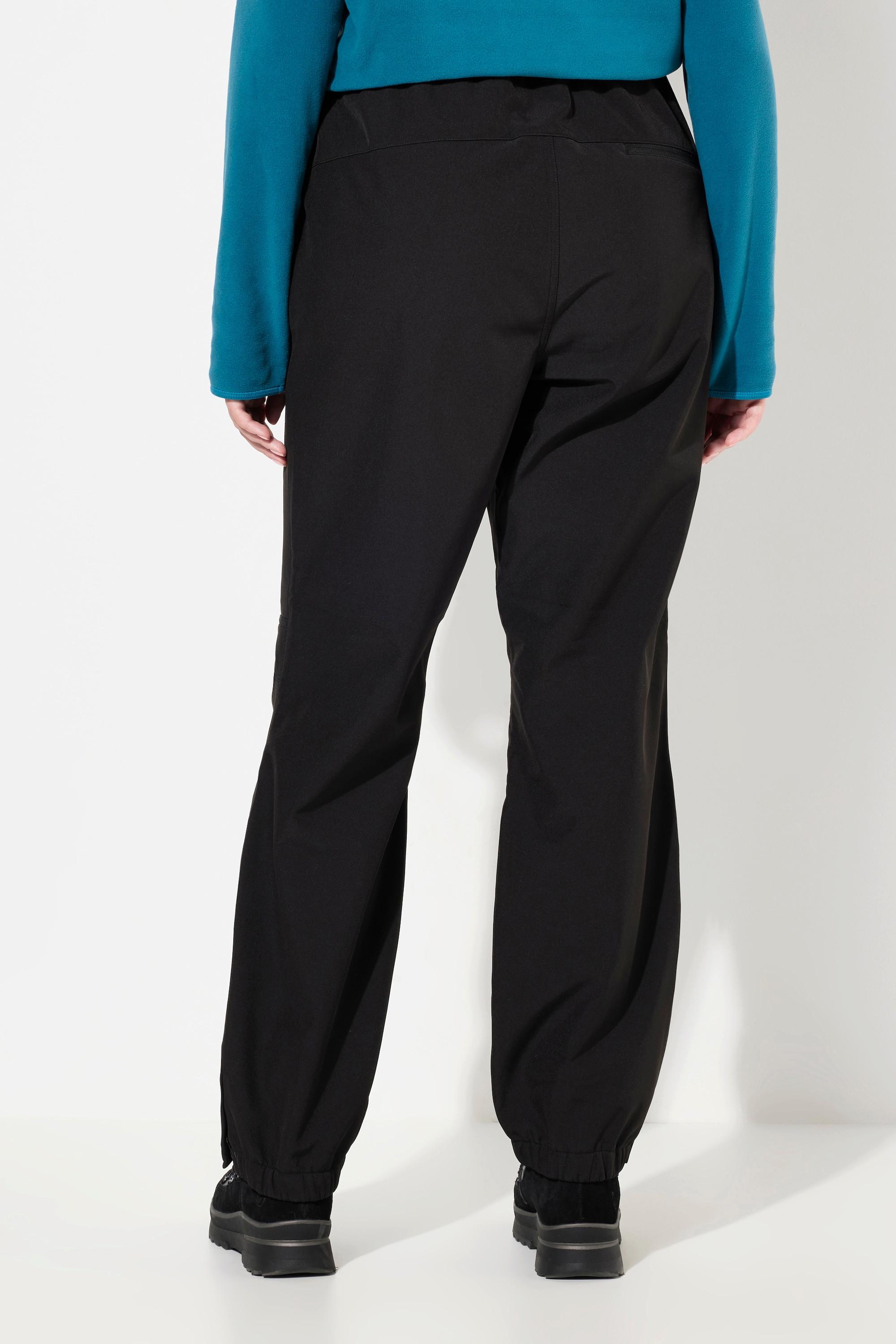 Ulla Popken  Pantalon Softshell déperlant, avec doublure en polaire et genoux préformés 