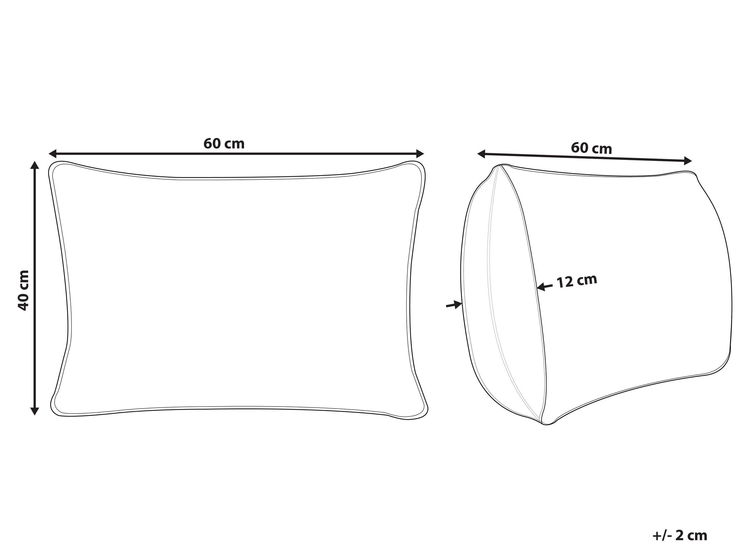 Beliani Coussin en Coton Rétro AALITA  