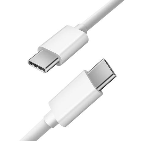 B2X  Câble de charge rapide USB-C vers USB-C 60W, 3A, 1m USB-C PD - Blanc 
