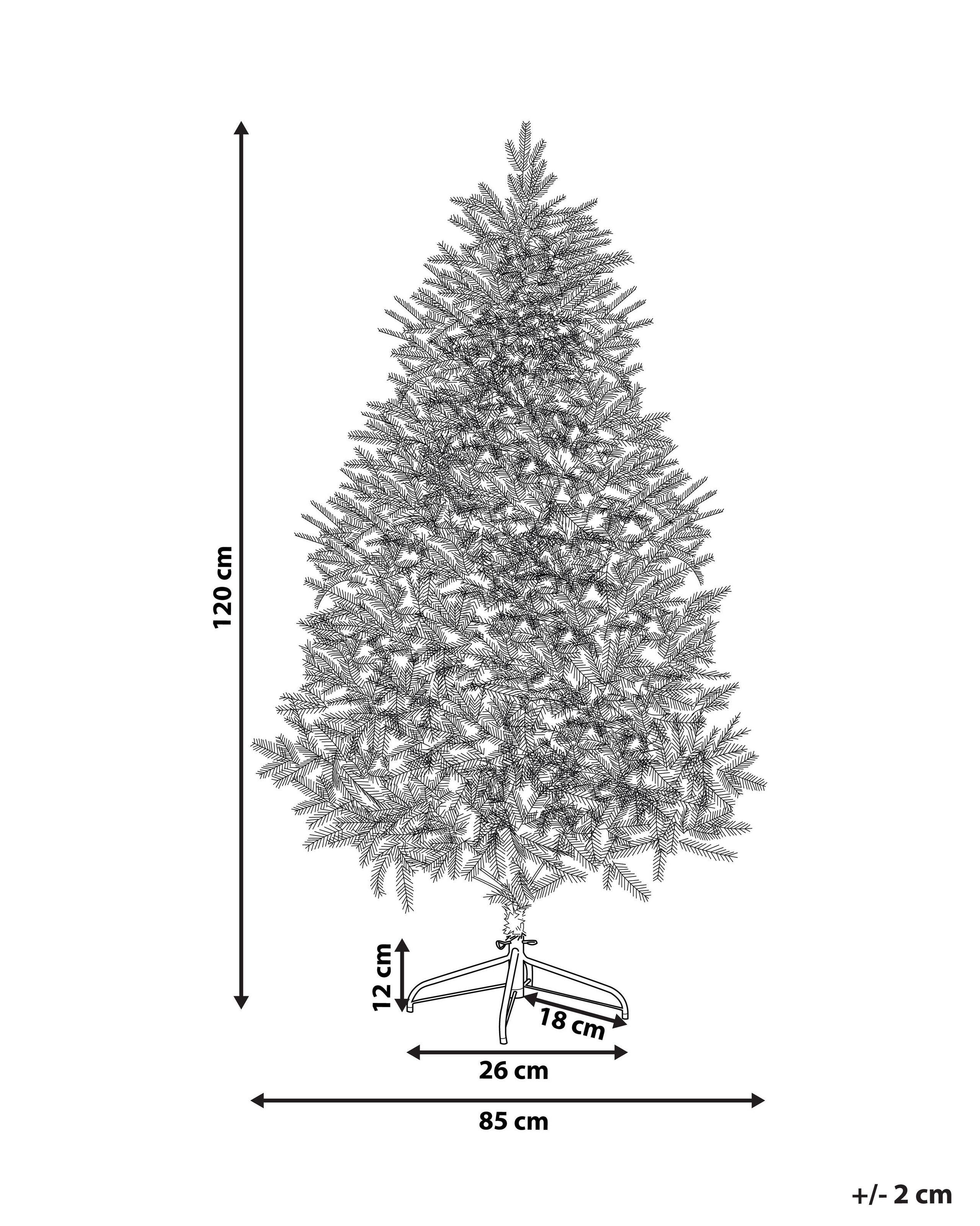 Beliani Weihnachtsbaum aus PVC Skandinavisch FORAKER  