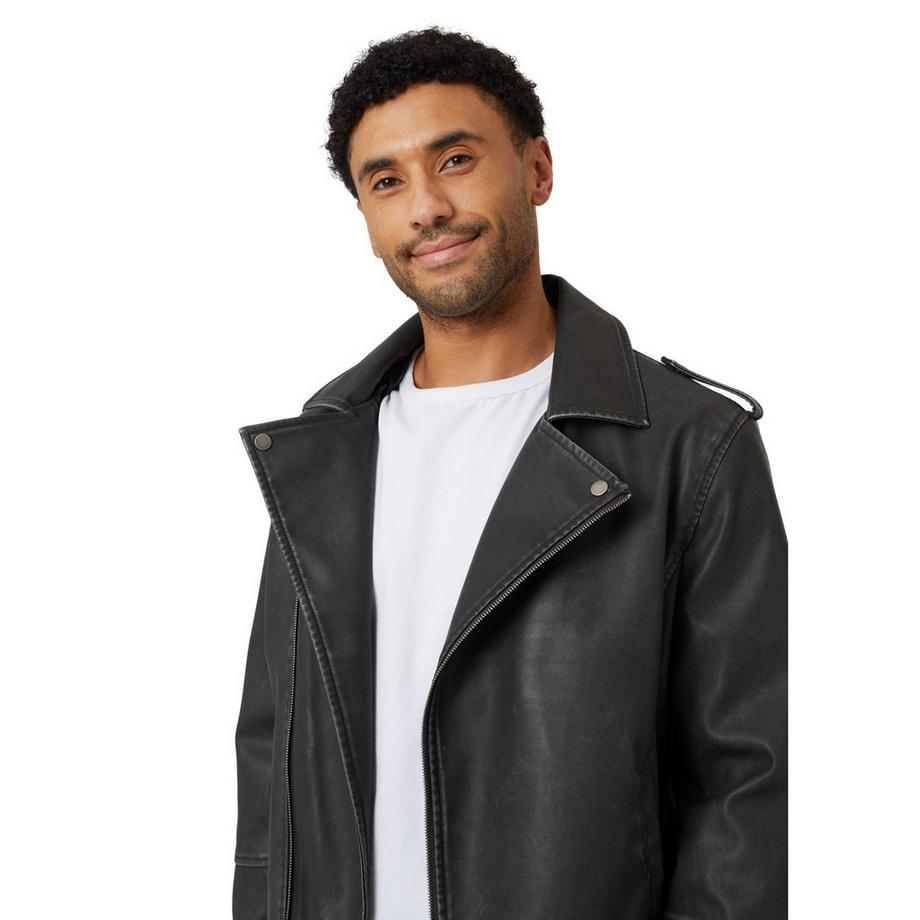 Brave Soul  Coney Bikerjacke, Gewaschen, Pu 
