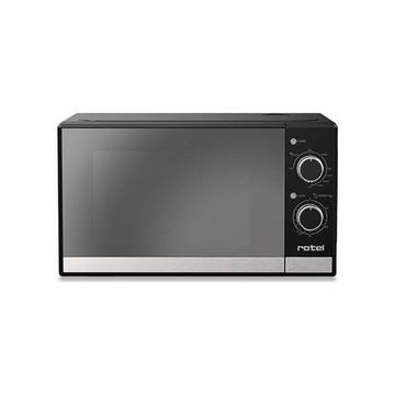 Rotel Mikrowelle 1578CH Superficie piana Microonde con grill 20 L 1050 W Nero, Acciaio inox