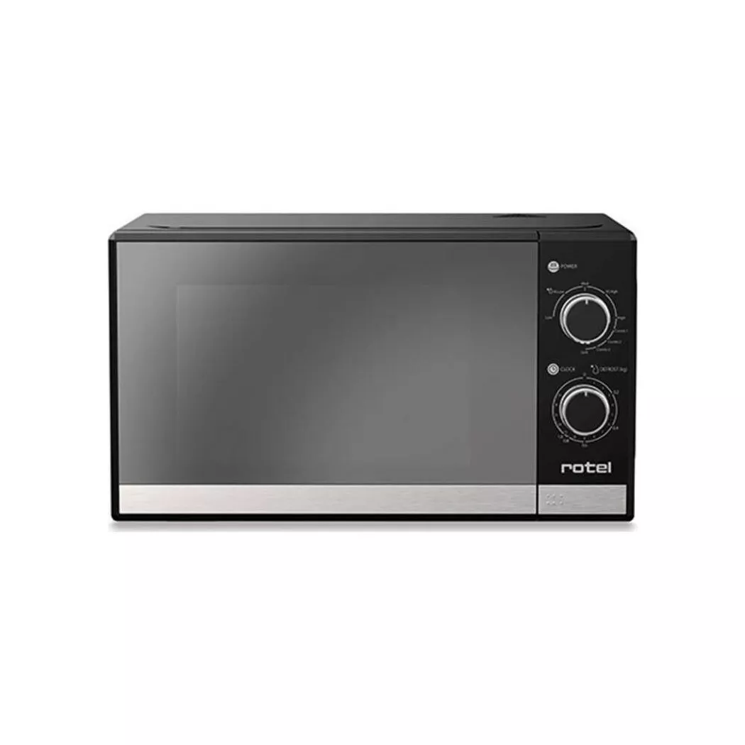 Rotel – Mikrowelle mit Auftau- und Grillfunktion 20l, Schwarz, One Size
