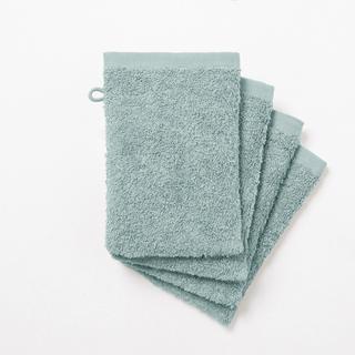 La Redoute Intérieurs Lot de 4 gants de toilette éponge Scénario  