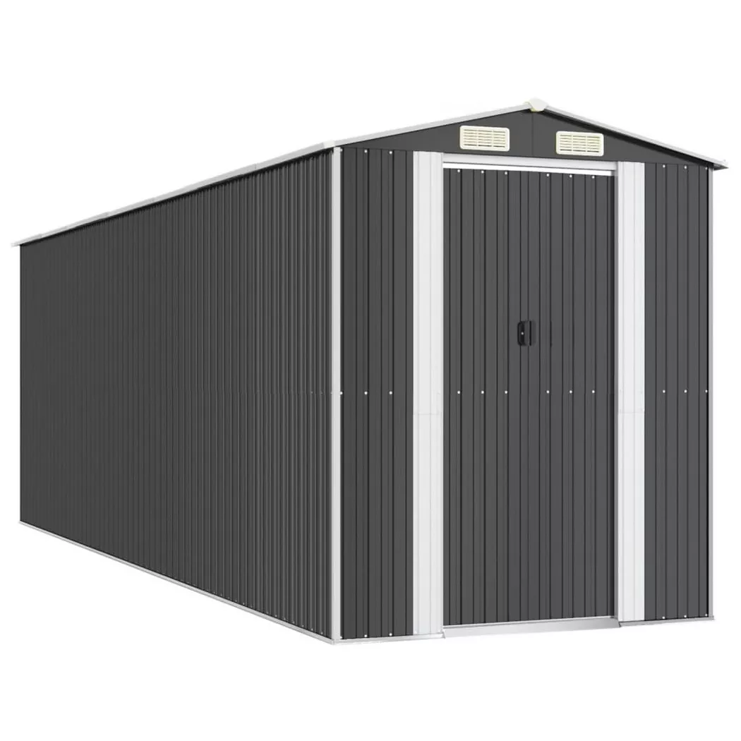 VidaXL - Geräteschuppen stahl, One Size, Grau
