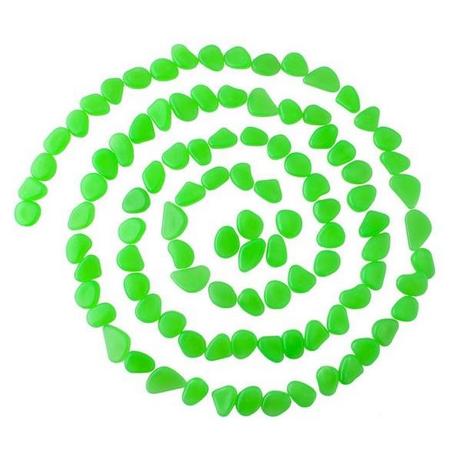 eStore 100x Pierres de Décoration Lumineuses - Vert  