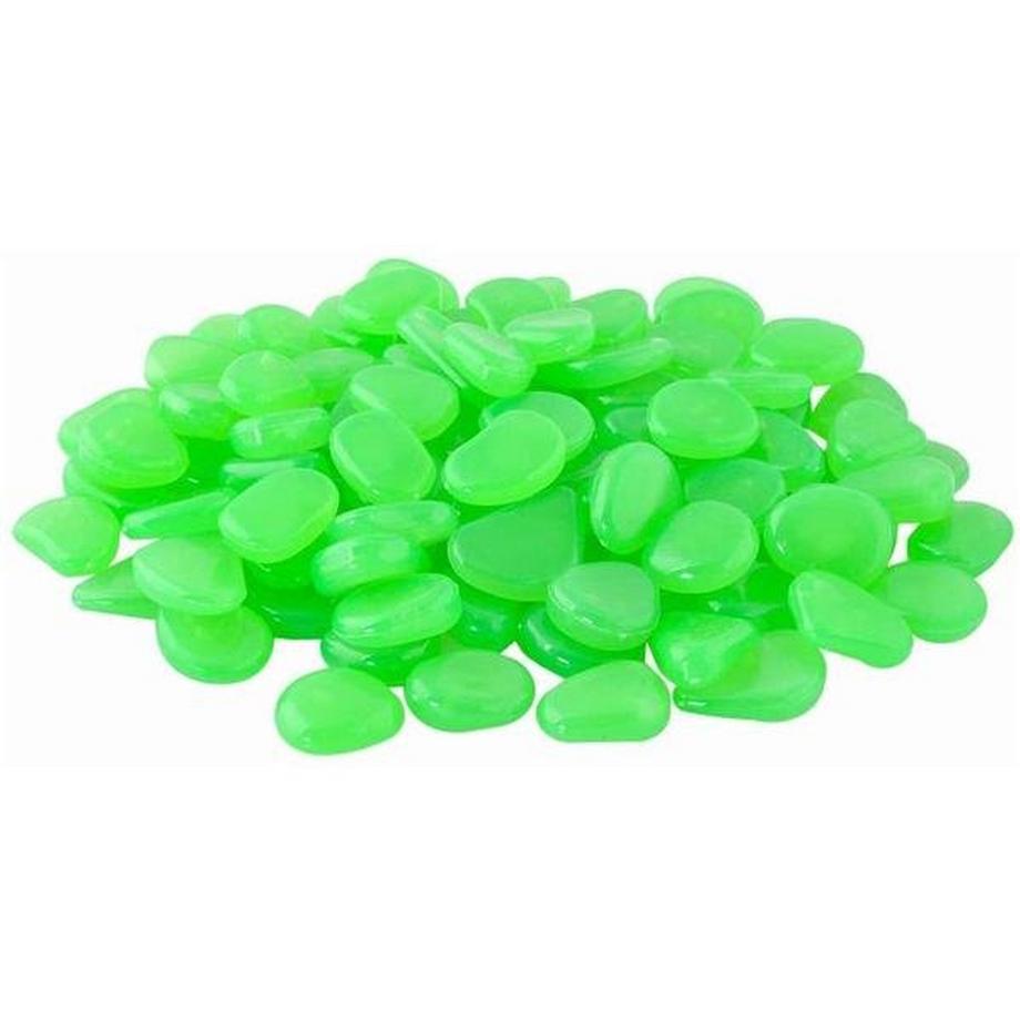 eStore 100x Pierres de Décoration Lumineuses - Vert  