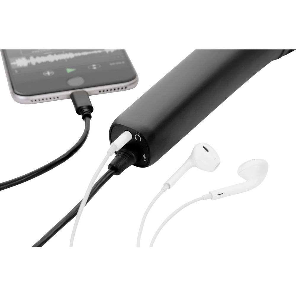 IK Multimedia  iRig Mic HD 2 - hochwertiges digitales Mikrofon mit integriertem Kopfhöreranschluss für iOS und Mac (inkl. Lightning auf USB Kabel) - Schwarz 