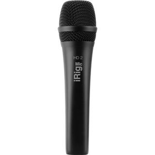 IK Multimedia  iRig Mic HD 2 - hochwertiges digitales Mikrofon mit integriertem Kopfhöreranschluss für iOS und Mac (inkl. Lightning auf USB Kabel) - Schwarz 