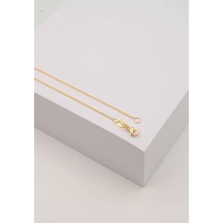 MUAU Schmuck  Collier Rundanker Gelbgold 750, 1.1mm, 55cm 