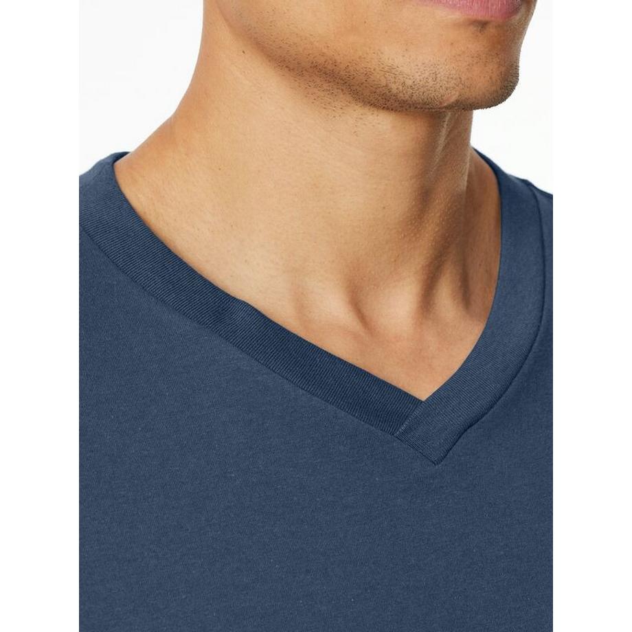 Schiesser Mix + Relax Langarm V-Ausschnitt Pyjamaoberteil  