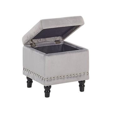 Pouf de rangement en Velours Glamour LORETTO