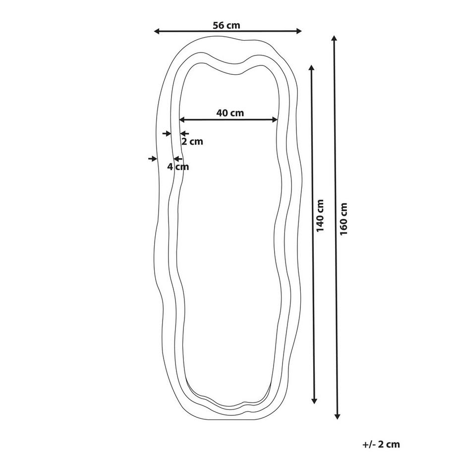 Beliani Miroir en Velours Rétro BEAUNE  