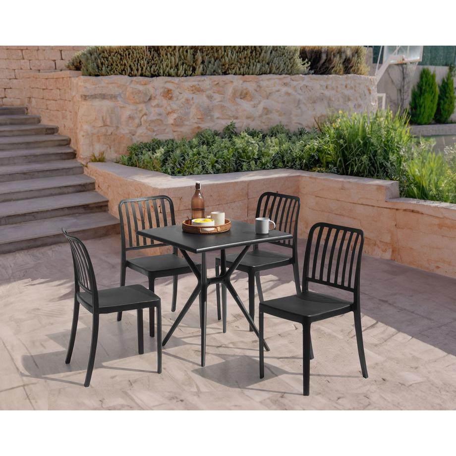 Beliani Tavolo da pranzo da giardino en Materiale sintetico  PIAVE  