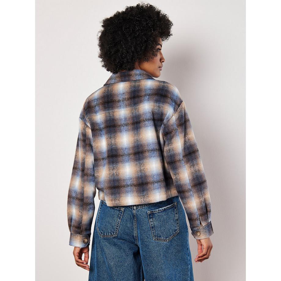APRICOT Gebürstete karierte Kurzjacke  