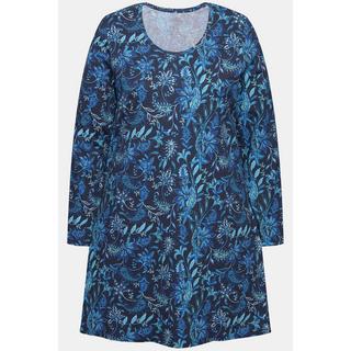 Ulla Popken Maglia lunga fantasia A-line Girocollo Maniche Lunghe  