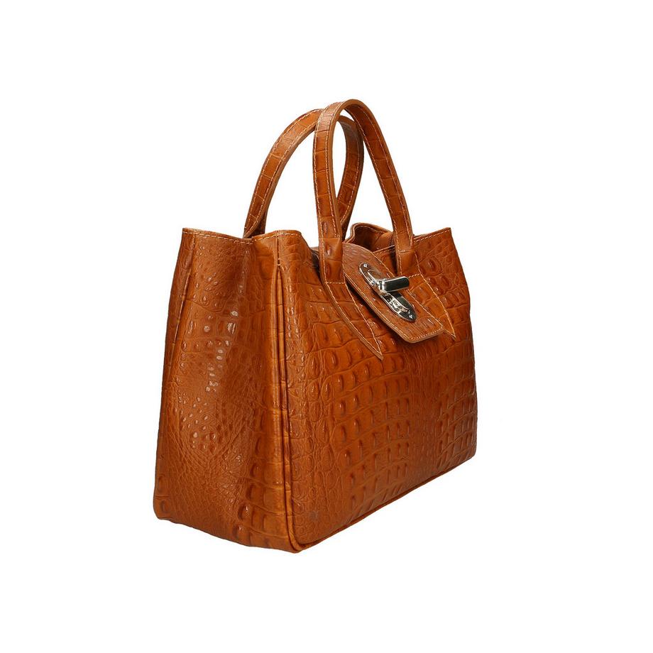 Gave Lux Borsa a mano Pelle Goffrata Coccodrillo  